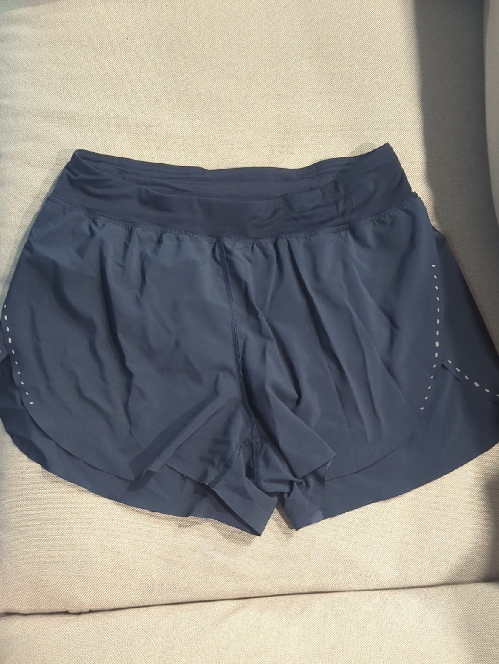 lululemon athletica Navy Run With It Running Shorts